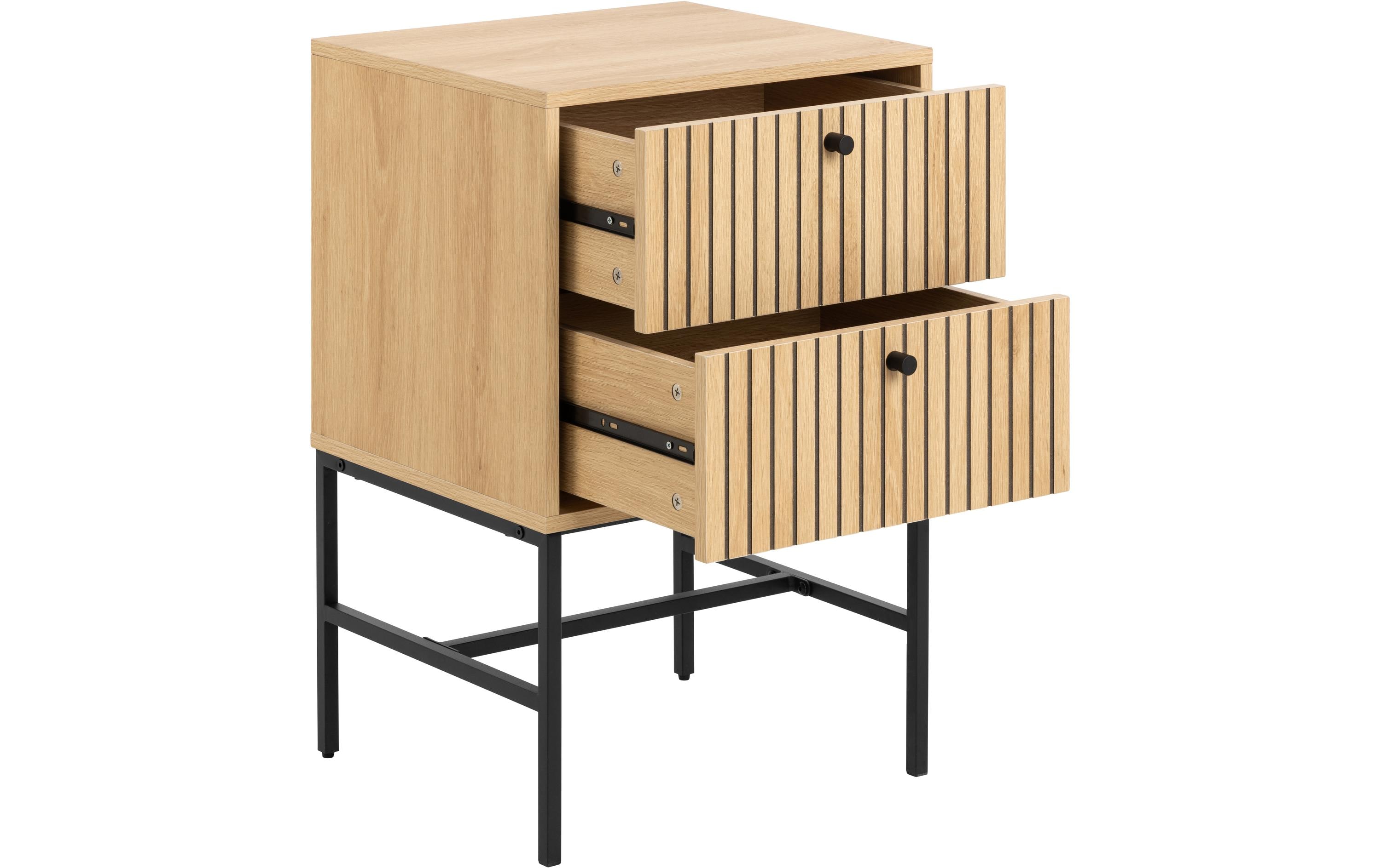 AC Design Nachttisch Albany 45.6 x 70 cm, Braun