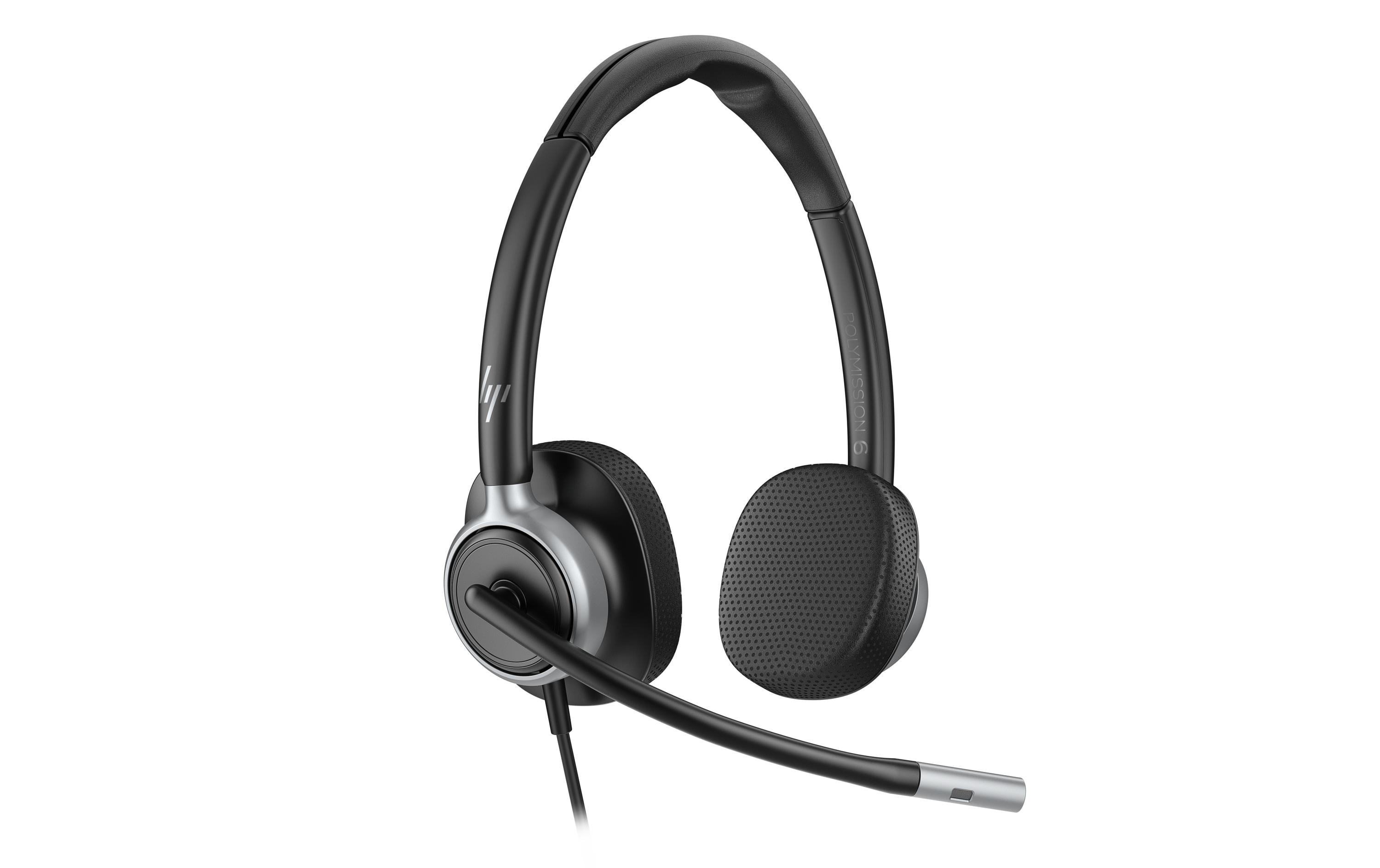HP Headset Poly Mission 625 Stereo USB, kabelgebunden
