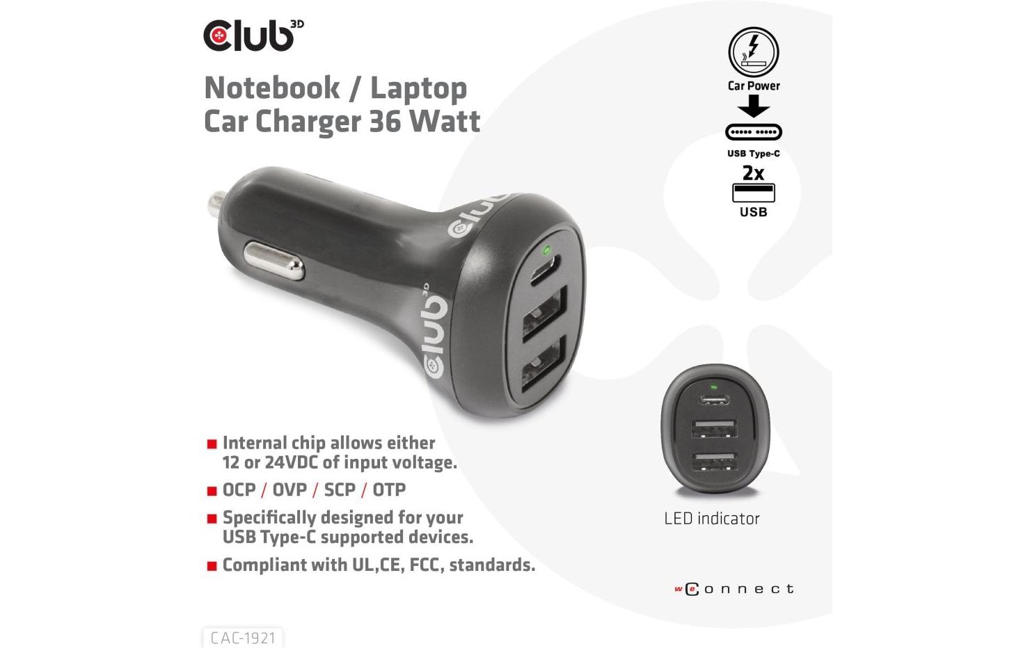Club 3D Autoladegerät CAC-1921 Club 3D Autoladegerät CAC-1921