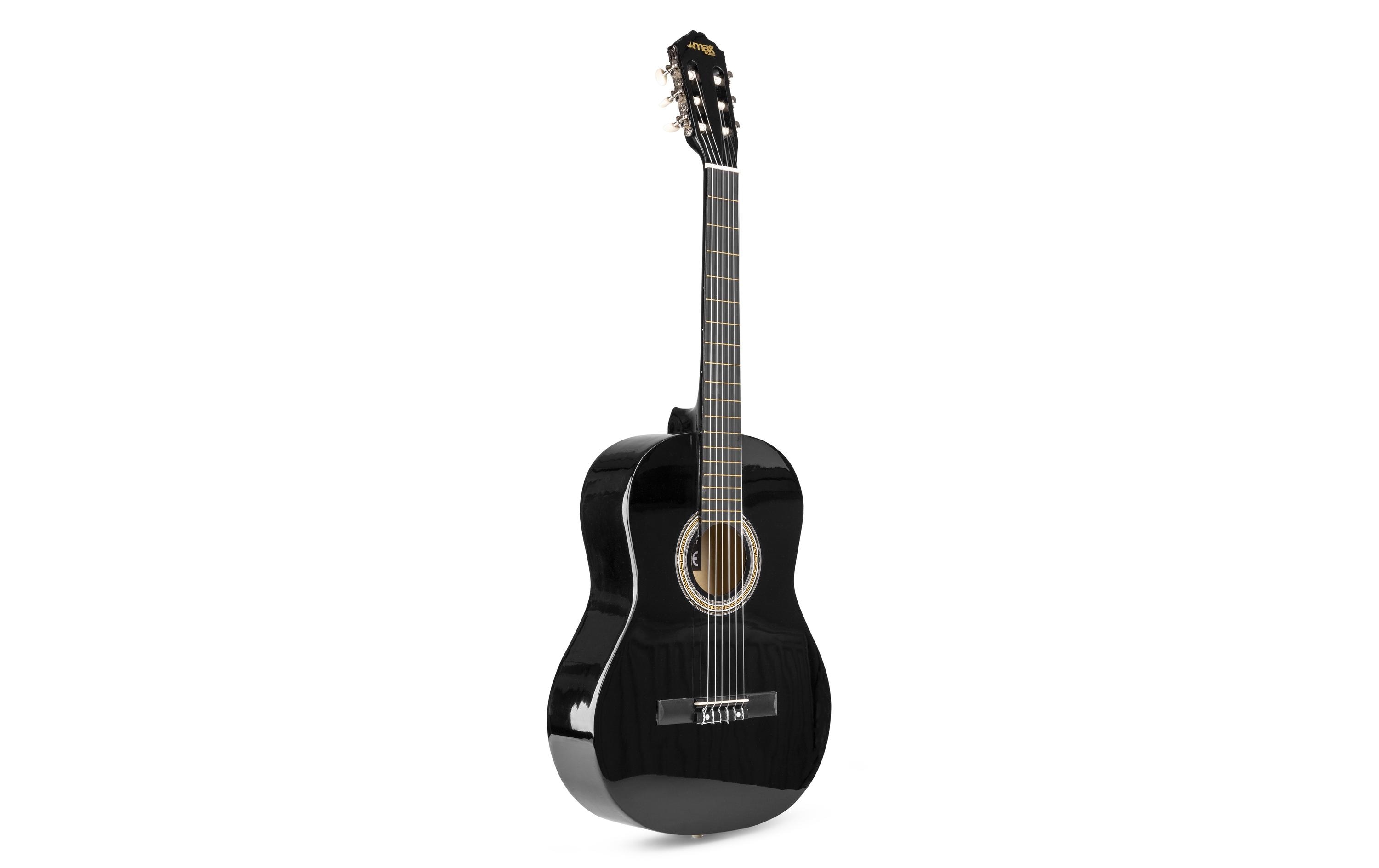 MAX Akustikgitarre SoloArt Set Schwarz