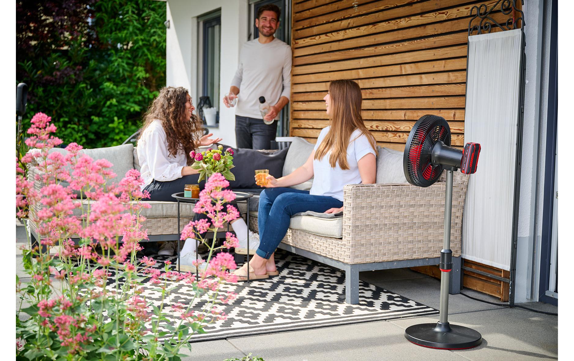 Einhell Bodenventilator GE-CF 18/320 P Li-Solo Schwarz