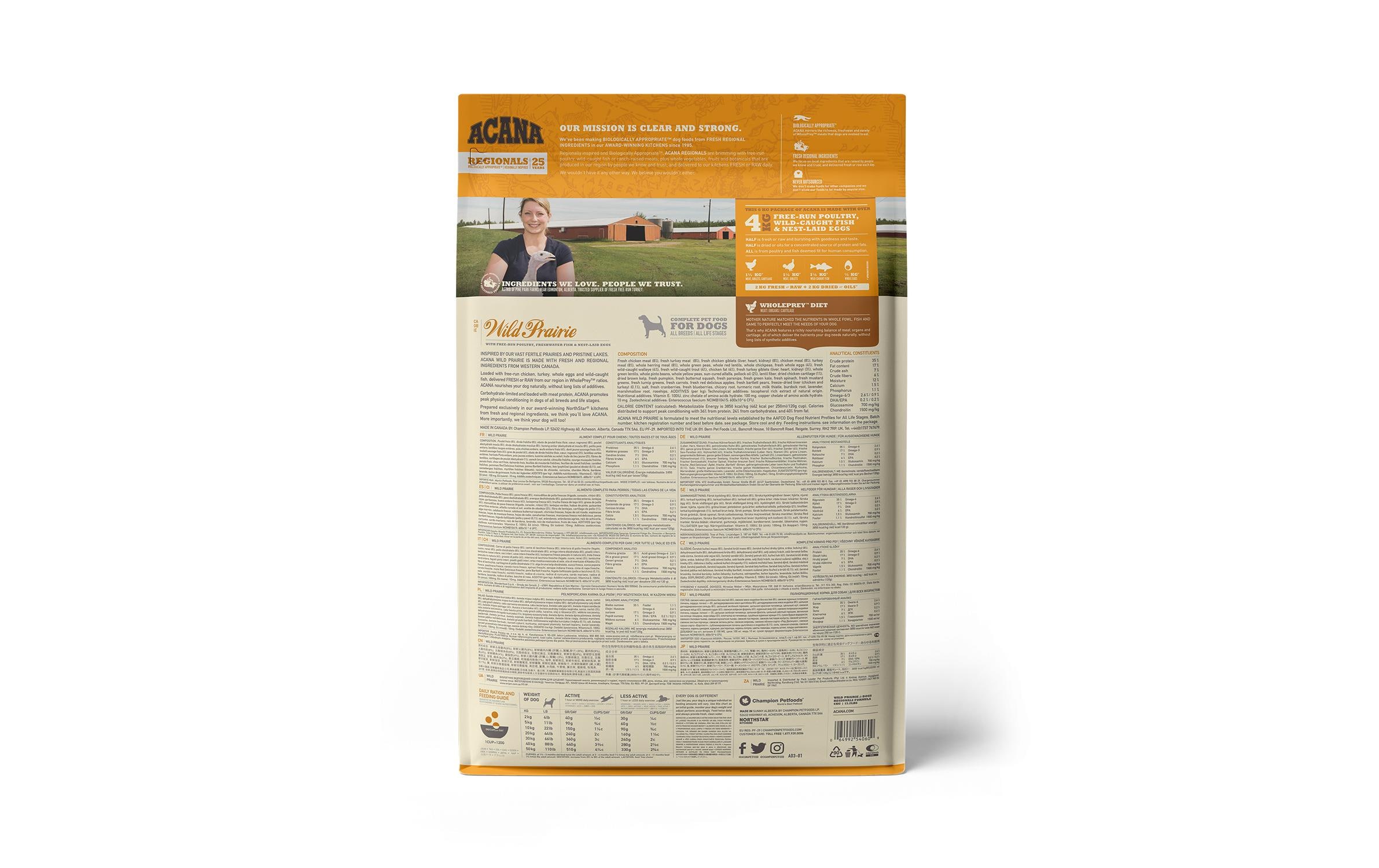 Acana Trockenfutter Regionals Wild Prairie Recipe, 6 kg