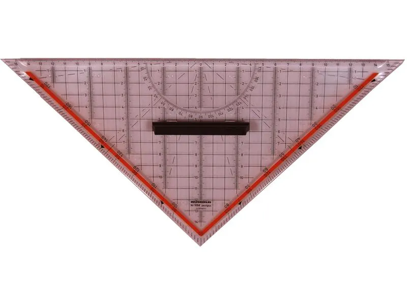 Rumold Geodreieck Plexiglas 30 cm, Skala