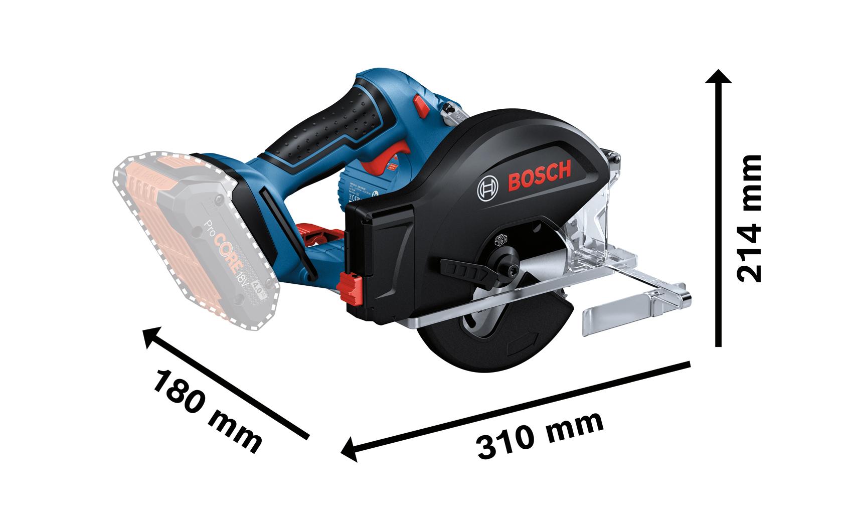 Bosch Professional Akku-Kreissäge GKM 18 V-50 Professional