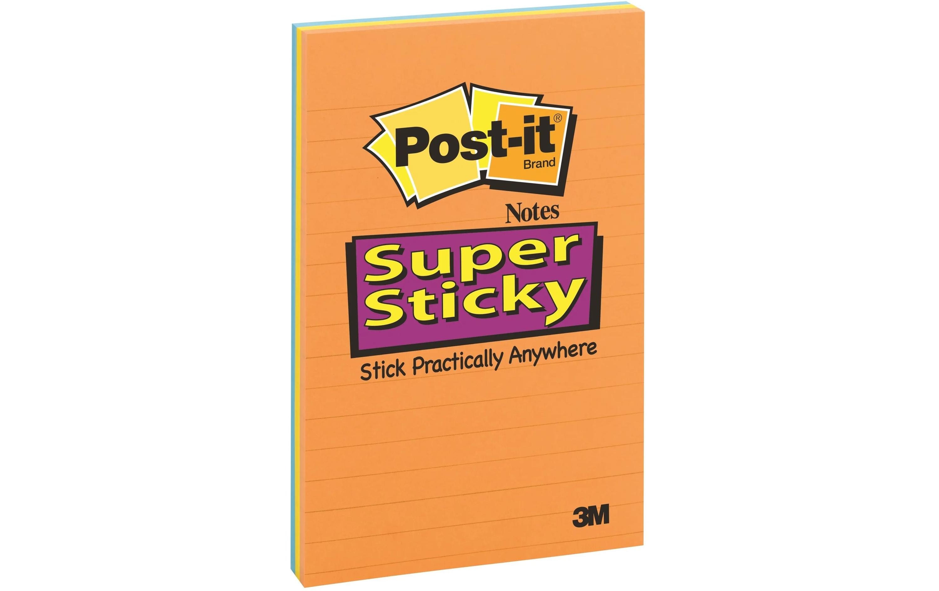 Post-it Notizzettel Super Sticky liniert 10.2 x 15.2 cm 3 Blöcke