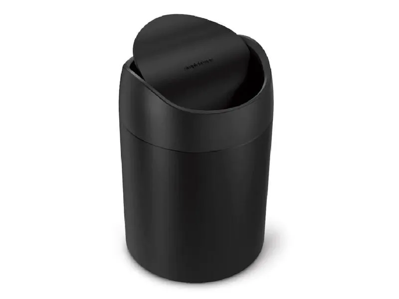 Simplehuman Abfalleimer 1.5 l, Schwarz matt