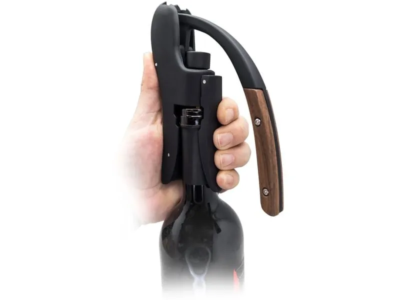Vin Bouquet Hebelkorkenzieher Hebelkorkenzieher Schwarz/Braun Vin Bouquet Hebelkorkenzieher Hebelkorkenzieher Schwarz/Braun