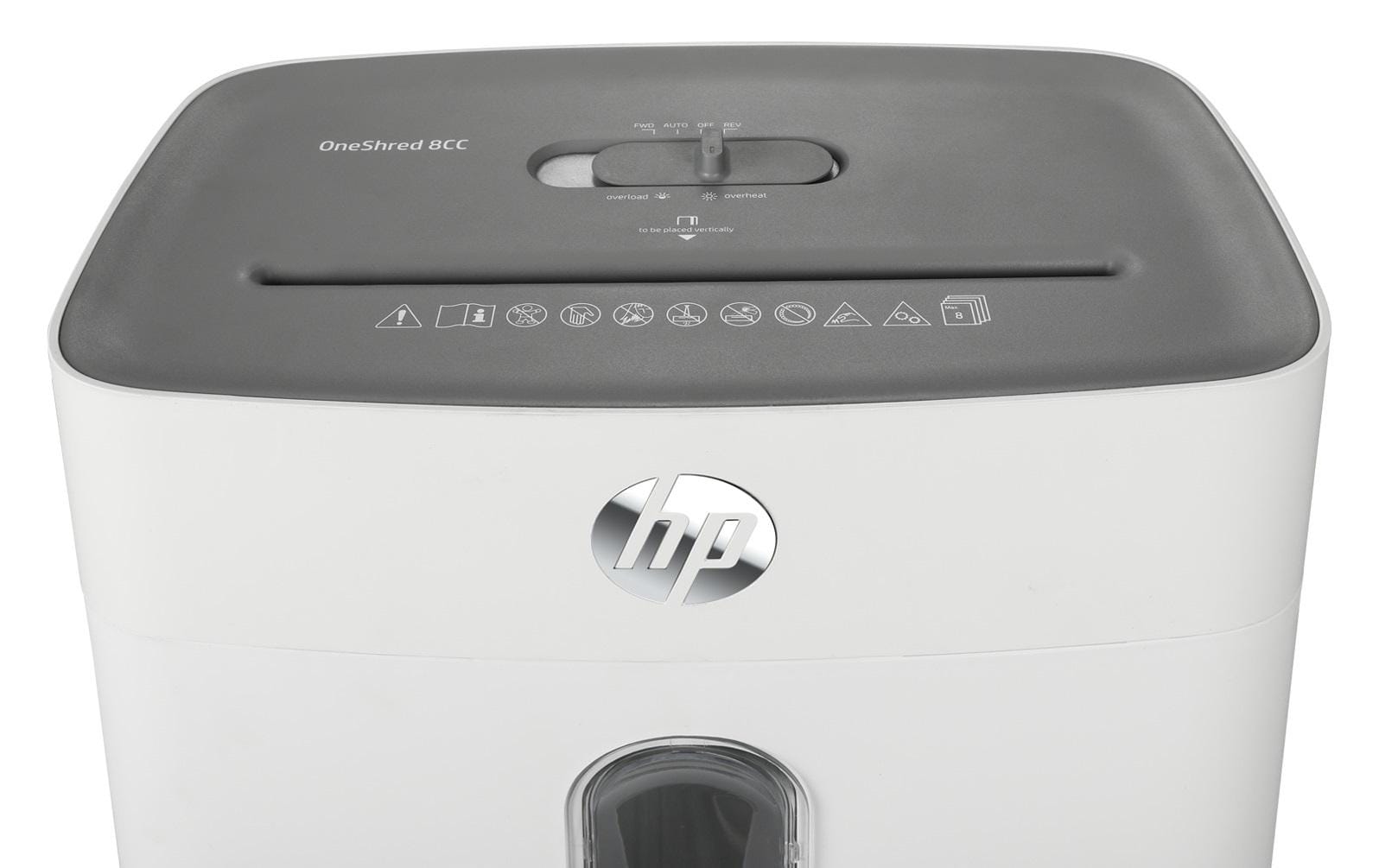 HP Aktenvernichter OneShred 8CC P-4, 8 Seiten