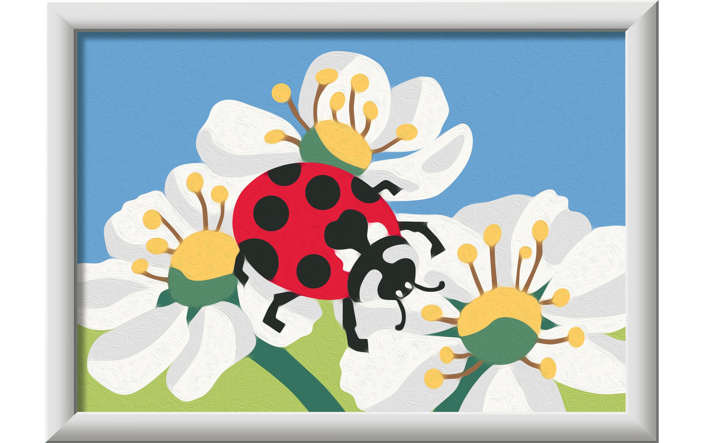 Ravensburger Malen nach Zahlen CreArt Ladybug with flowers
