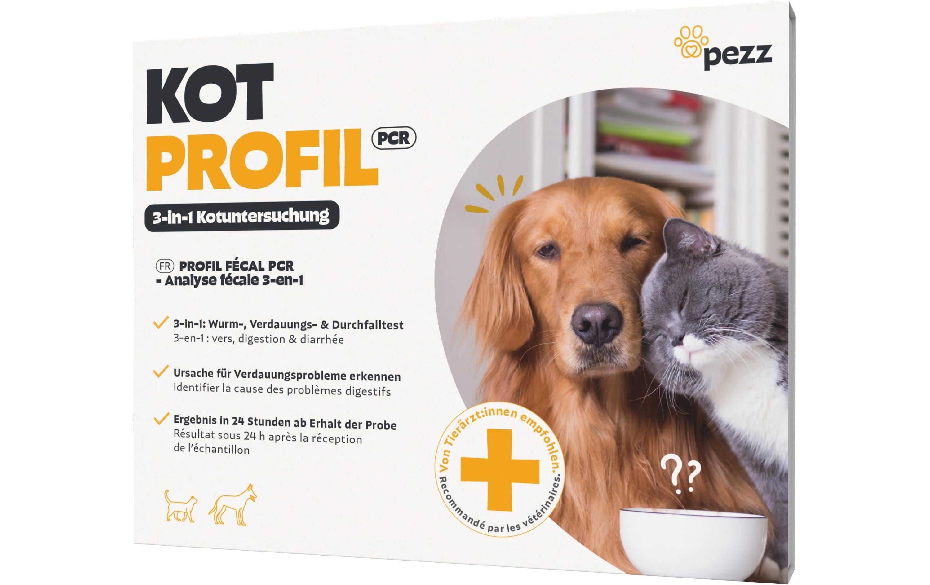 pezz Test grosses Kotprofil für Hunde und Katzen pezz Test grosses Kotprofil für Hunde und Katzen