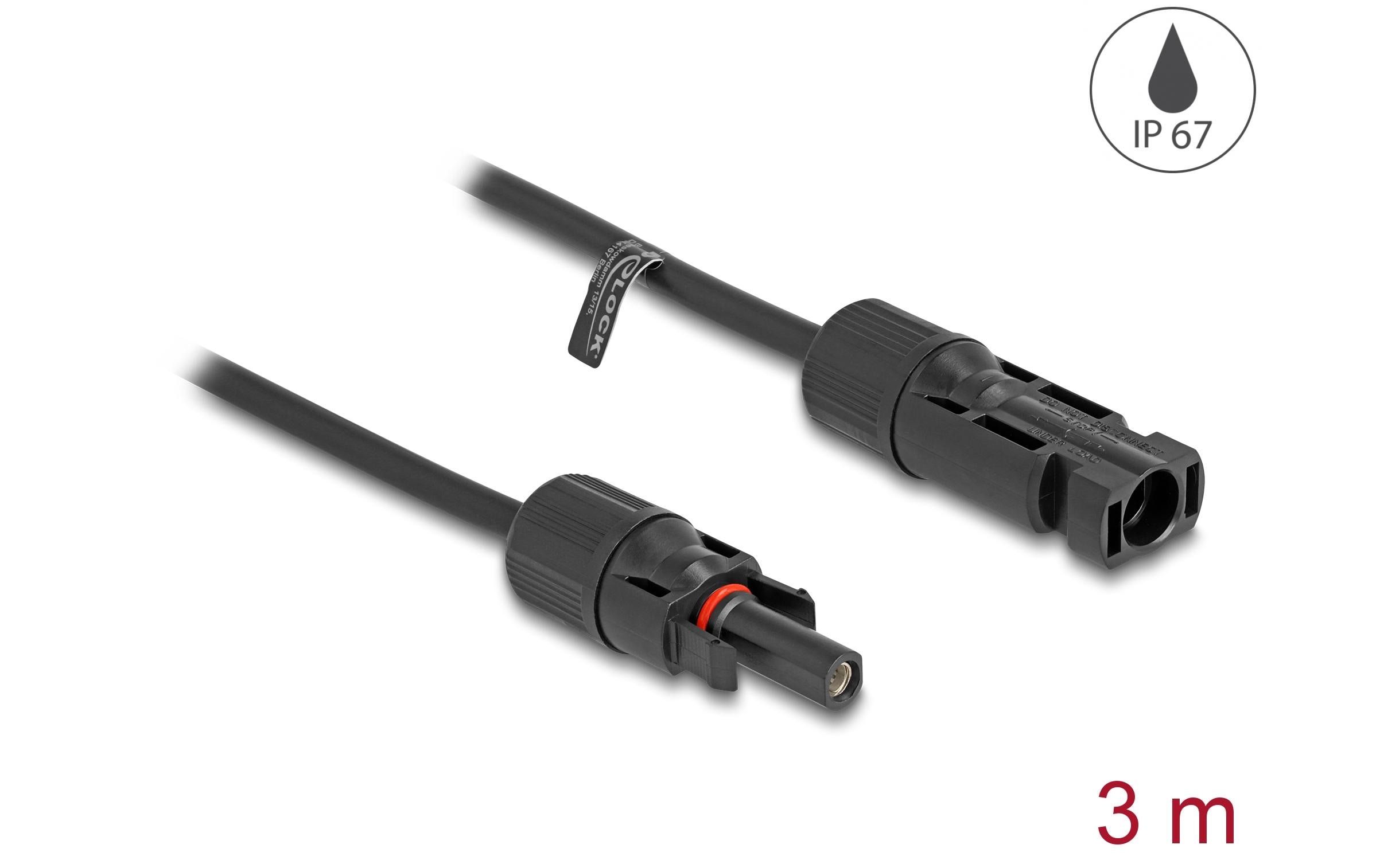 Delock Anschlusskabel DL4 Stecker zu Buchse 4 mm², 3 m Delock Anschlusskabel DL4 Stecker zu Buchse 4 mm², 3 m