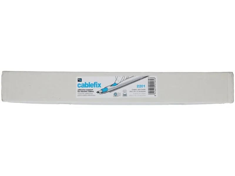 Max Hauri Kabelkanal 7 mm 10x 40 cm + 21 Zubehörteile – Weiss