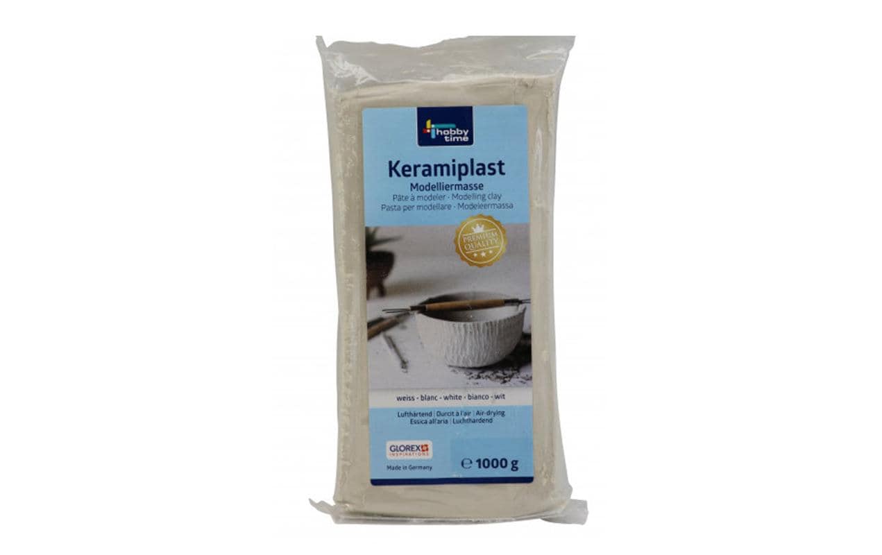 Glorex Modelliermasse Keramiplast Alt Weiss