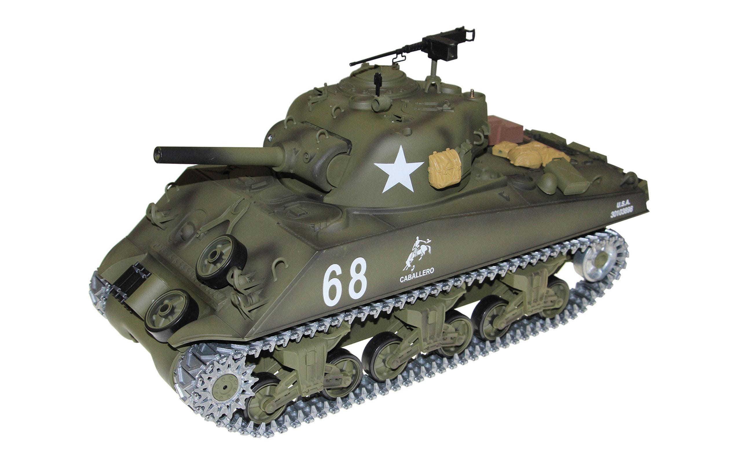 Amewi Panzer Sherman U.S. M4A3 105 mm Howitzer RTR, 1:16