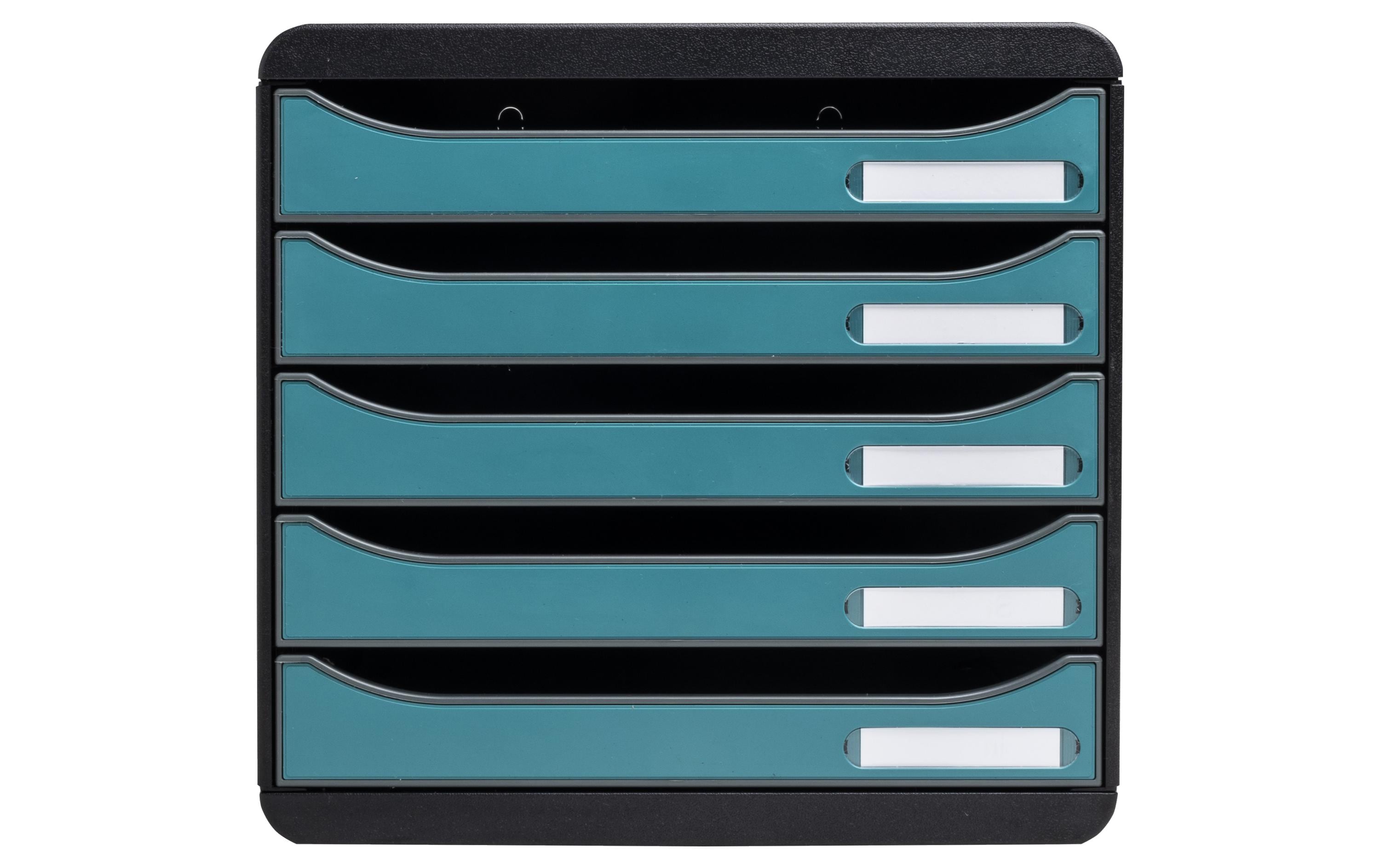 Exacompta Schubladenbox Big Box Plus Skandi, 5 Schubladen, Pazifikblau Exacompta Schubladenbox Big Box Plus Skandi, 5 Schubladen, Pazifikblau