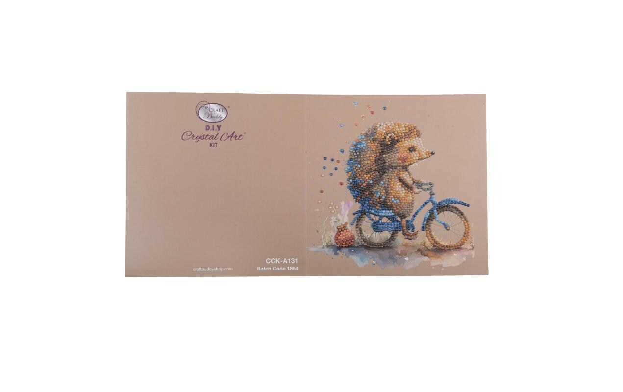 CRAFT Buddy Bastelset Crystal Art Card Igel