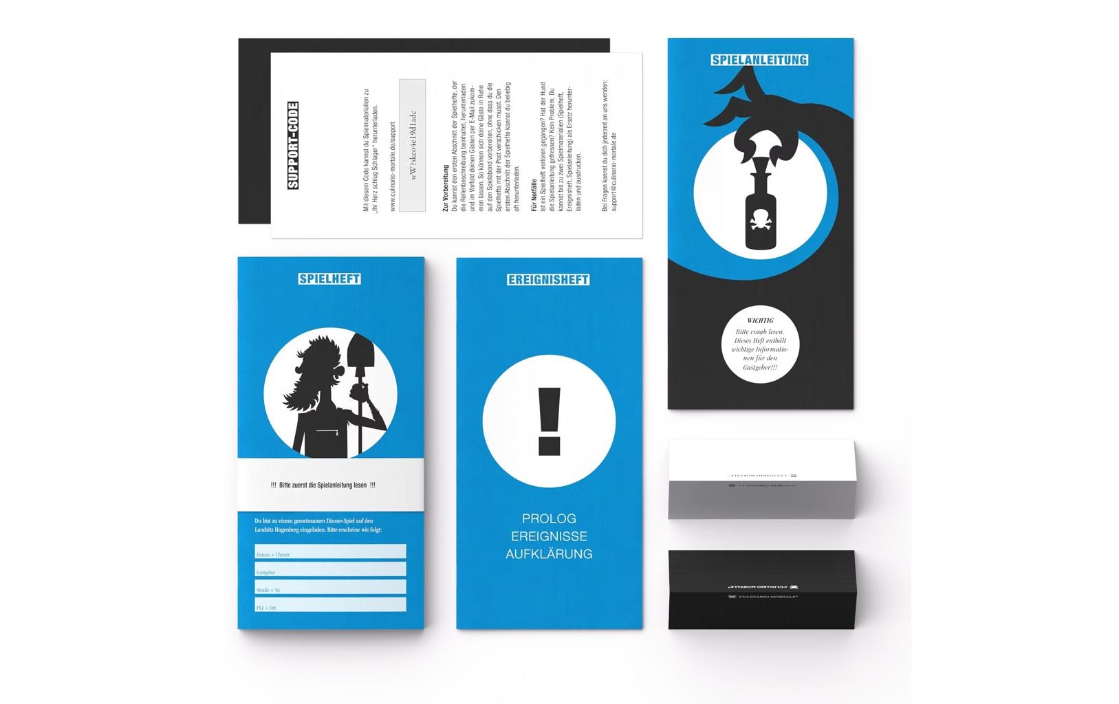 Culinario Mortale Partyspiel Schatten über Landsitz Hagenberg