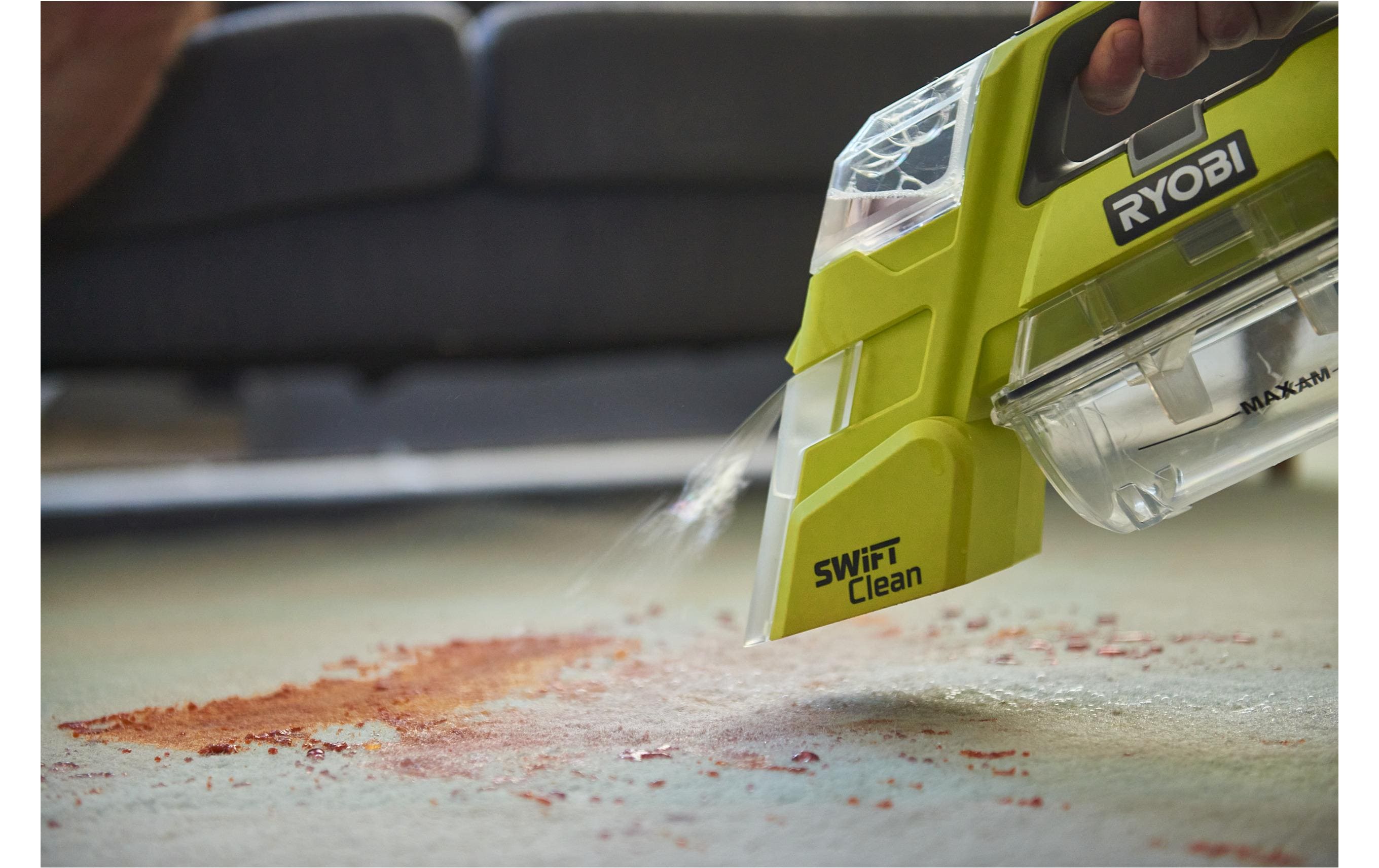 RYOBI Akku-Textielreiniger RDC18-0 ohne Akku und Ladegerät