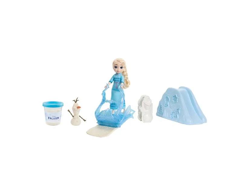 Disney Princess Eiskönigin Puppe der jungen Elsa mit Knete Disney Princess Eiskönigin Puppe der jungen Elsa mit Knete