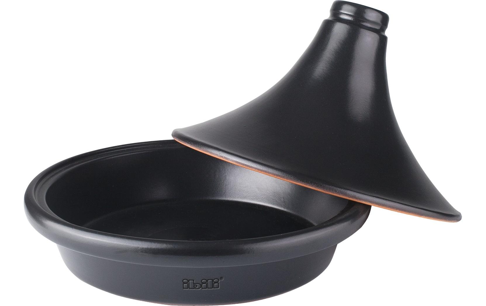 Ibili Tajinetopf Natural 28 cm, Schwarz