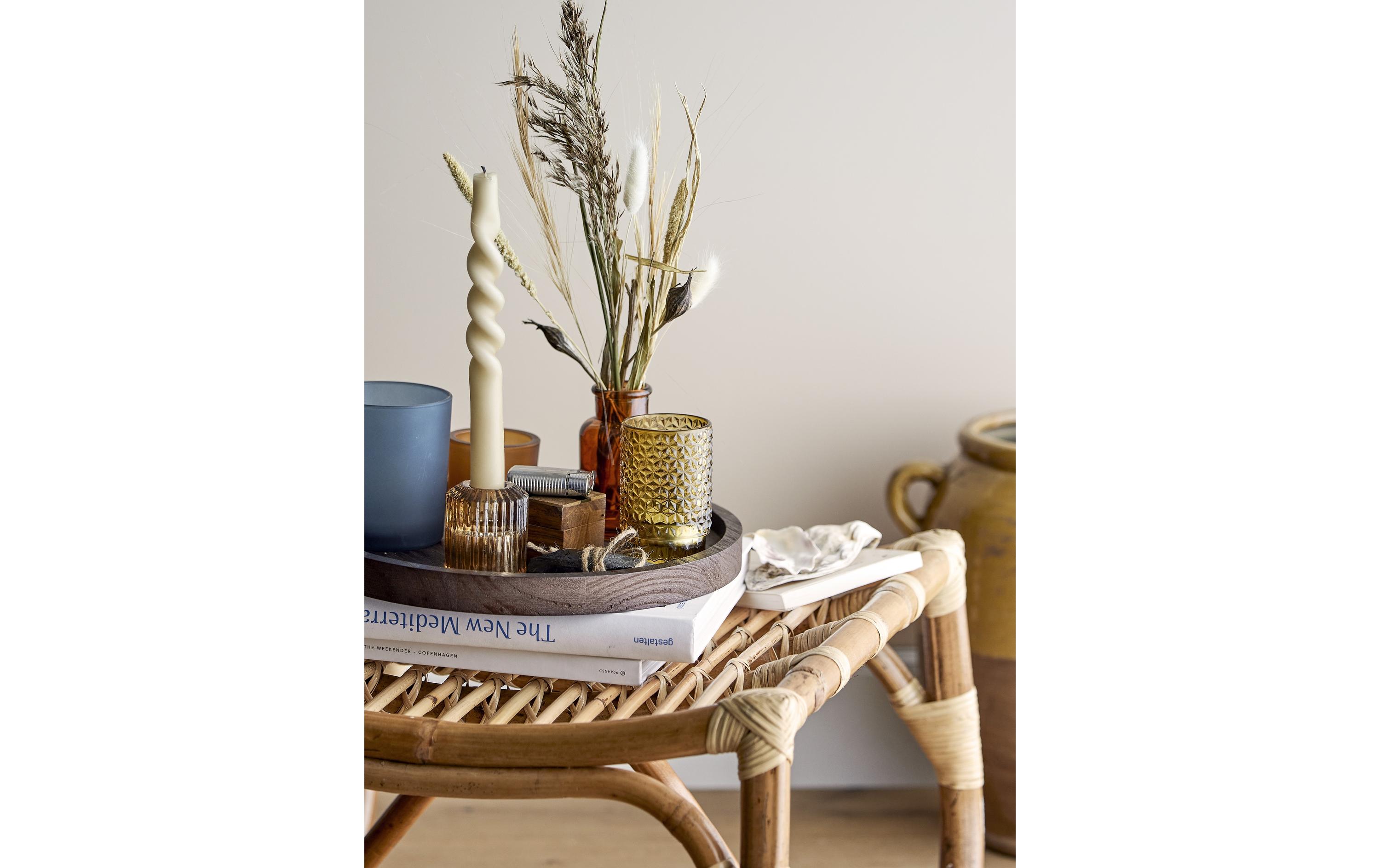 Bloomingville Windlicht Sanga 6er Set, Glas/Holz