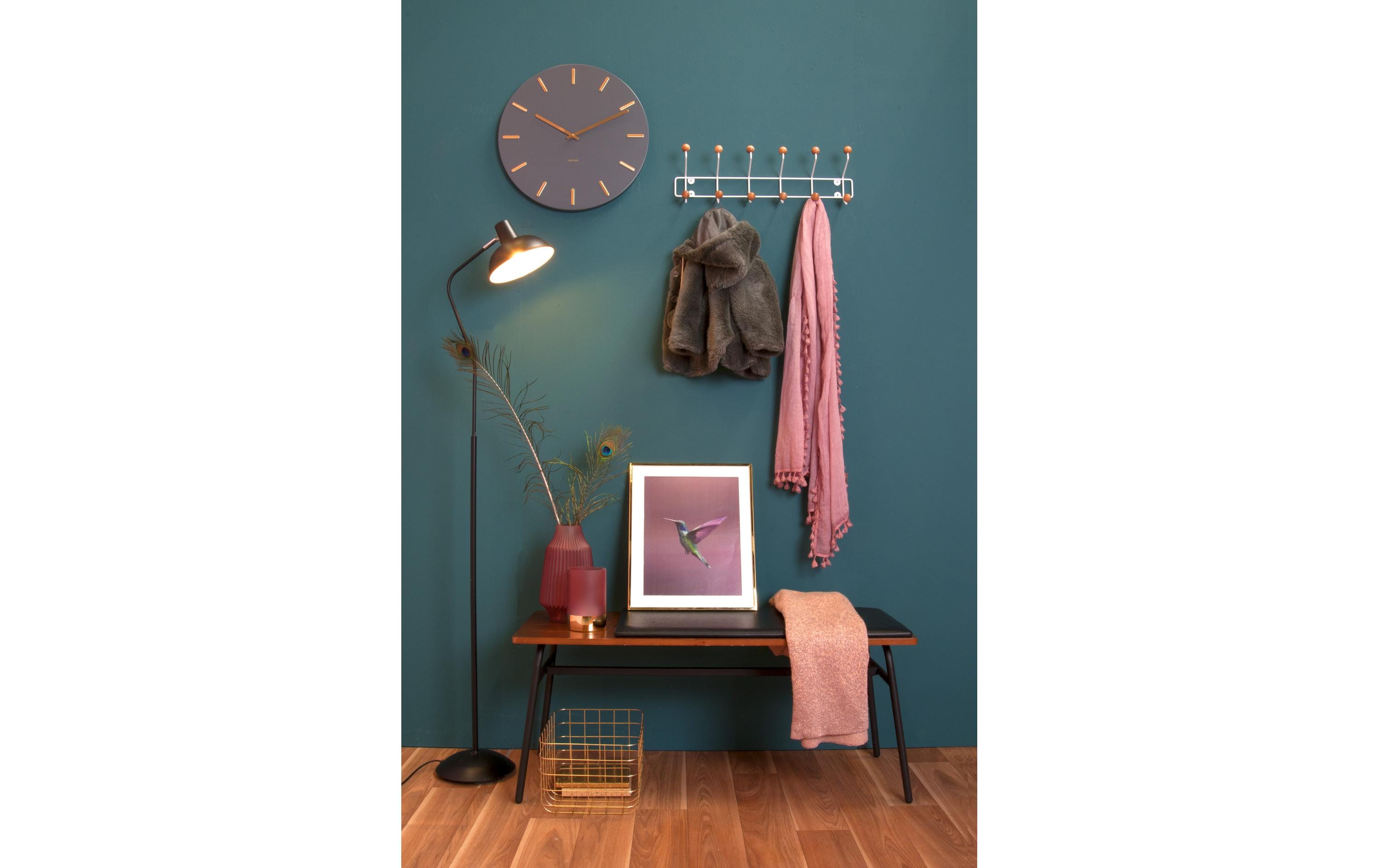 present time Wandgarderobe Saturnus 12 Hänger, Weiss/Natur