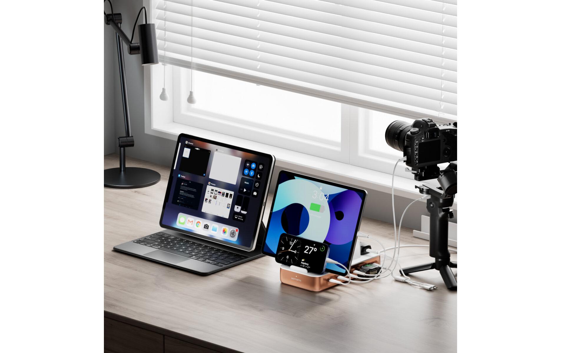 4smarts Ladestation Team 100W 5C/1A inkl. 6 Kabel Kupfer 4smarts Ladestation Team 100W 5C/1A inkl. 6 Kabel Kupfer