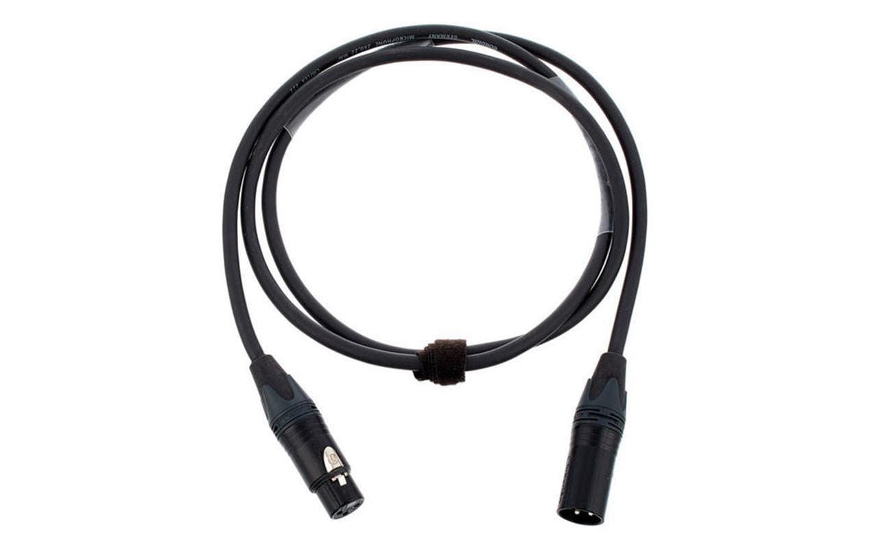 Cordial XLR-Kabel XLRm-XLRf 1 m, Schwarz