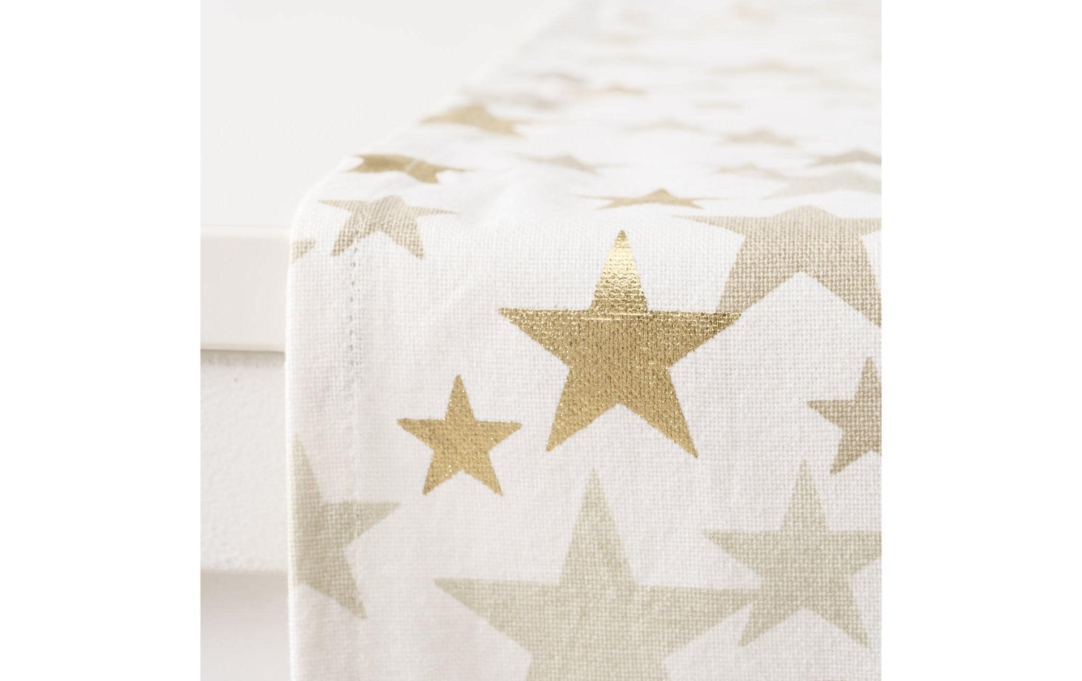 Boltze Tischläufer Sparkly Textil, 140 x 40 cm