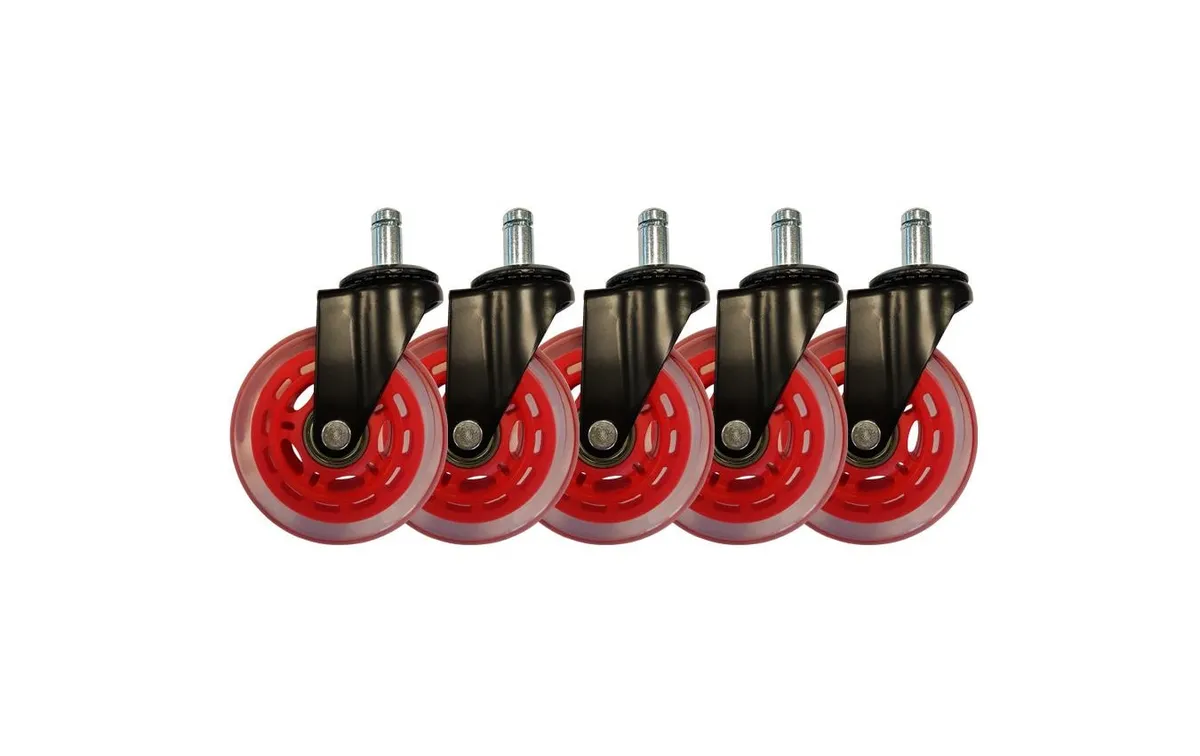 LC-Power Gaming Stuhlrollen 5er Set Rot LC-Power Gaming Stuhlrollen 5er Set Rot