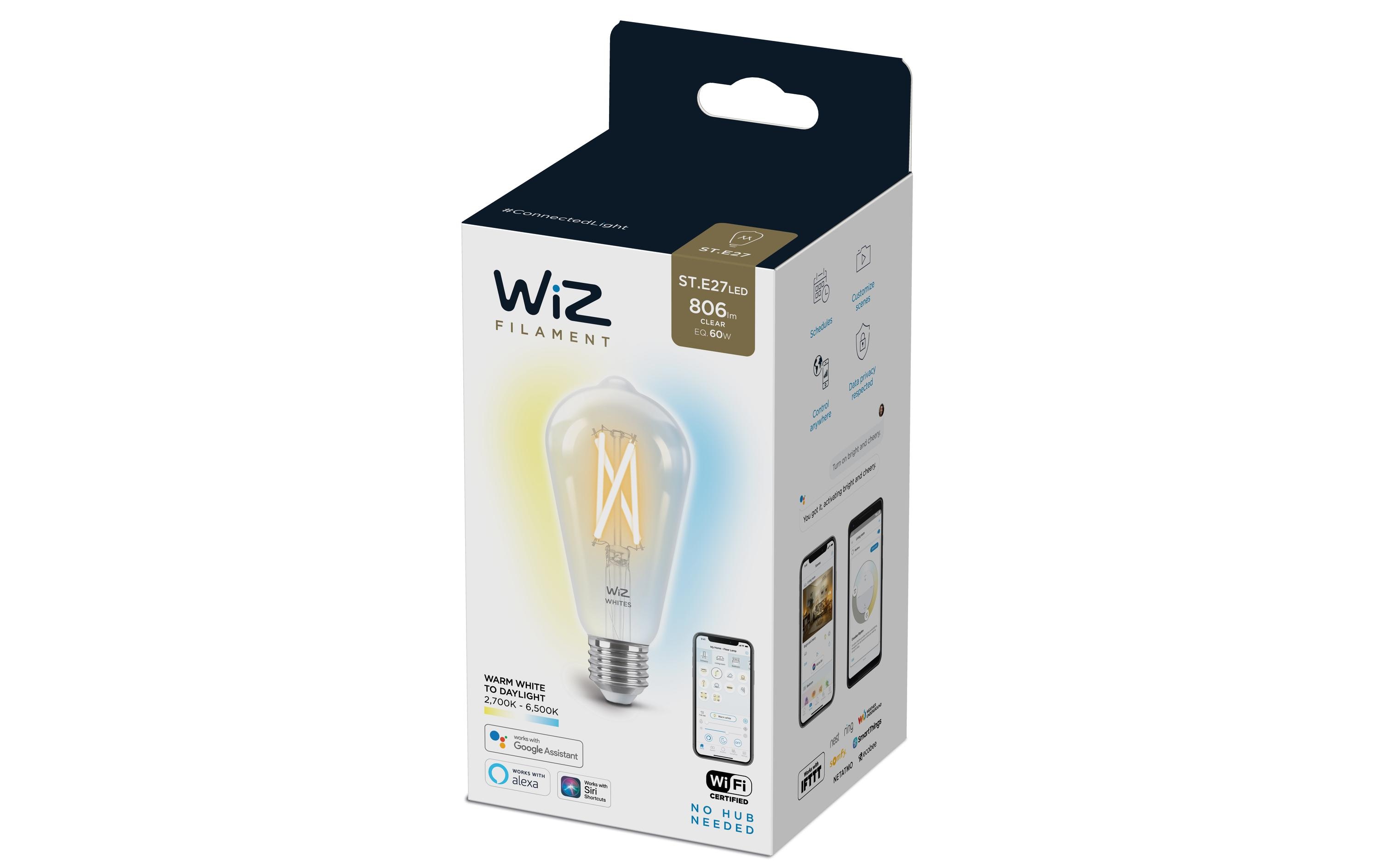 WiZ Leuchtmittel ST64 E27 6.7 W, 2700-6500 K