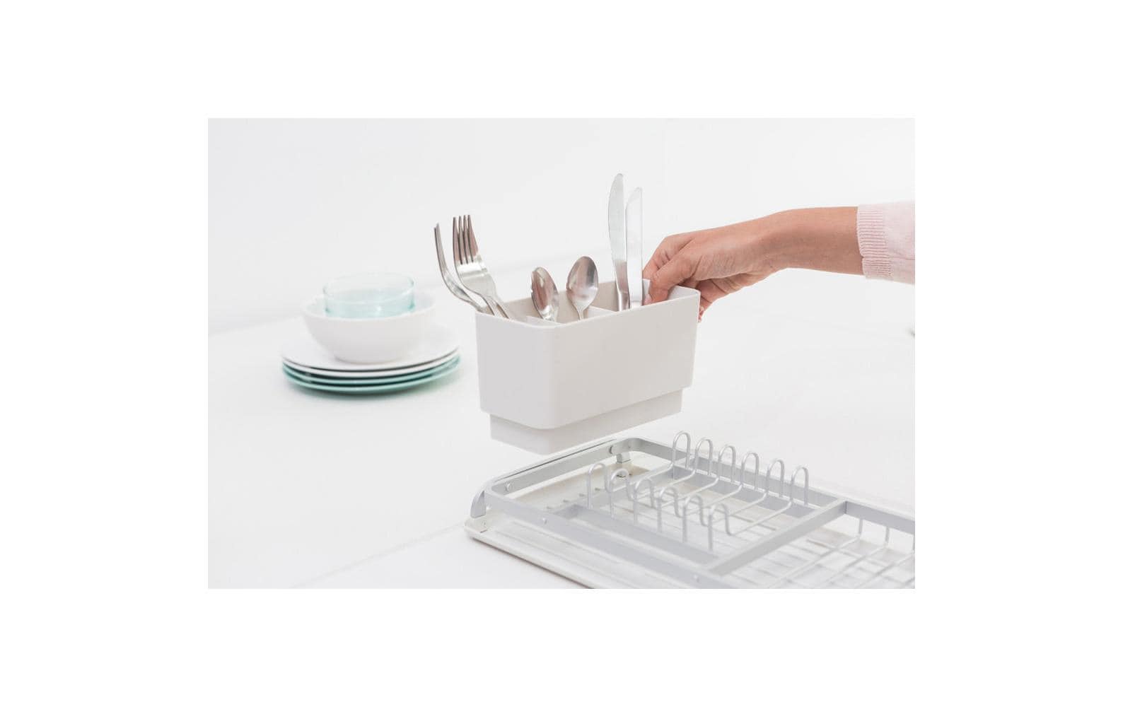 Brabantia Abtropfgestell Sink side Compact Hellgrau