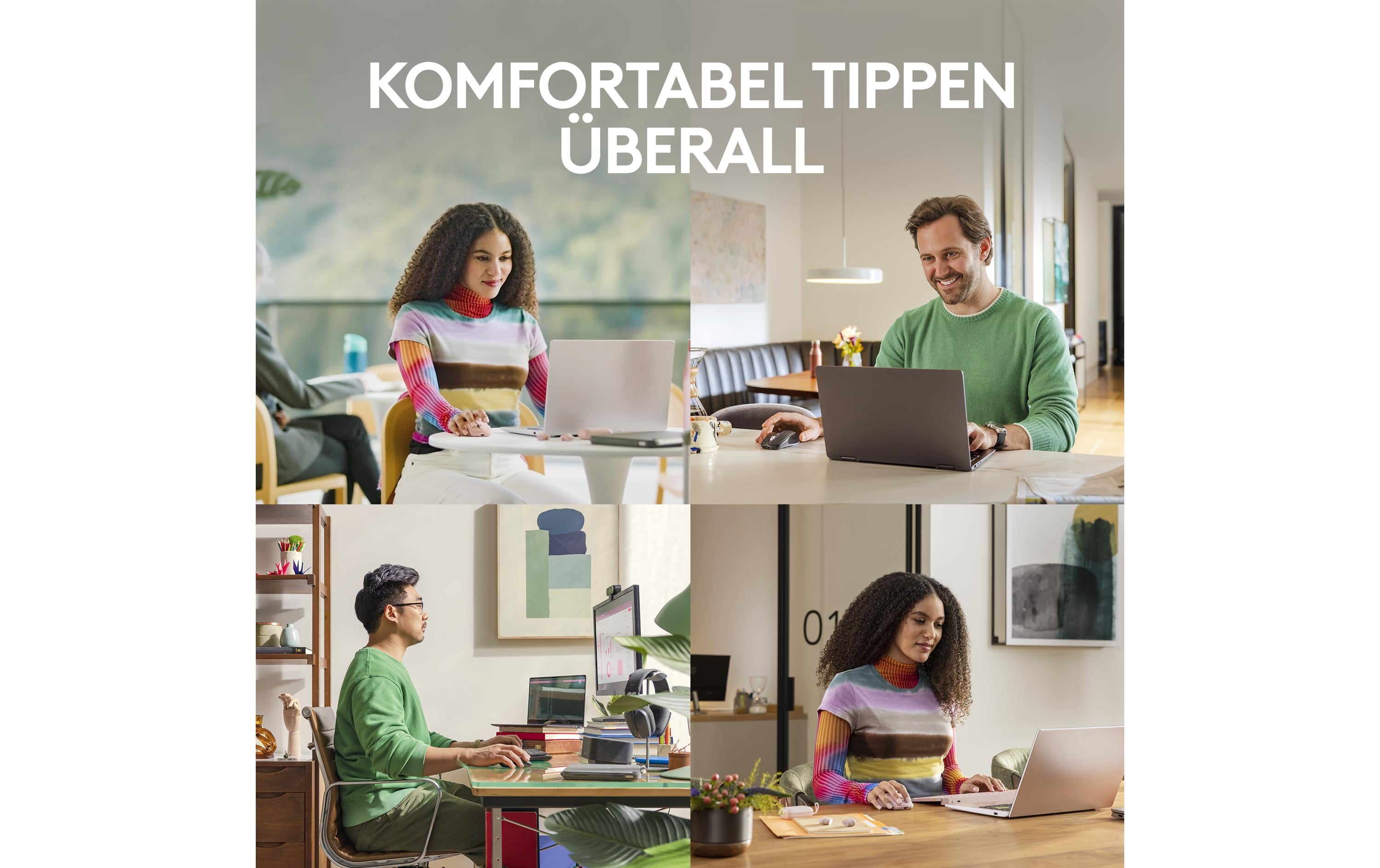 Logitech Mobile Maus MX Anywhere 3s Pale Grey