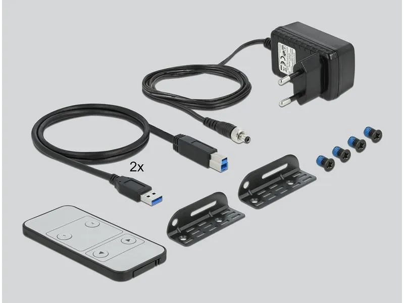 Delock KVM Switch 2 Port Displayport 1.4 mit USB3.0 & Audio 8k 30Hz Delock KVM Switch 2 Port Displayport 1.4 mit USB3.0 & Audio 8k 30Hz