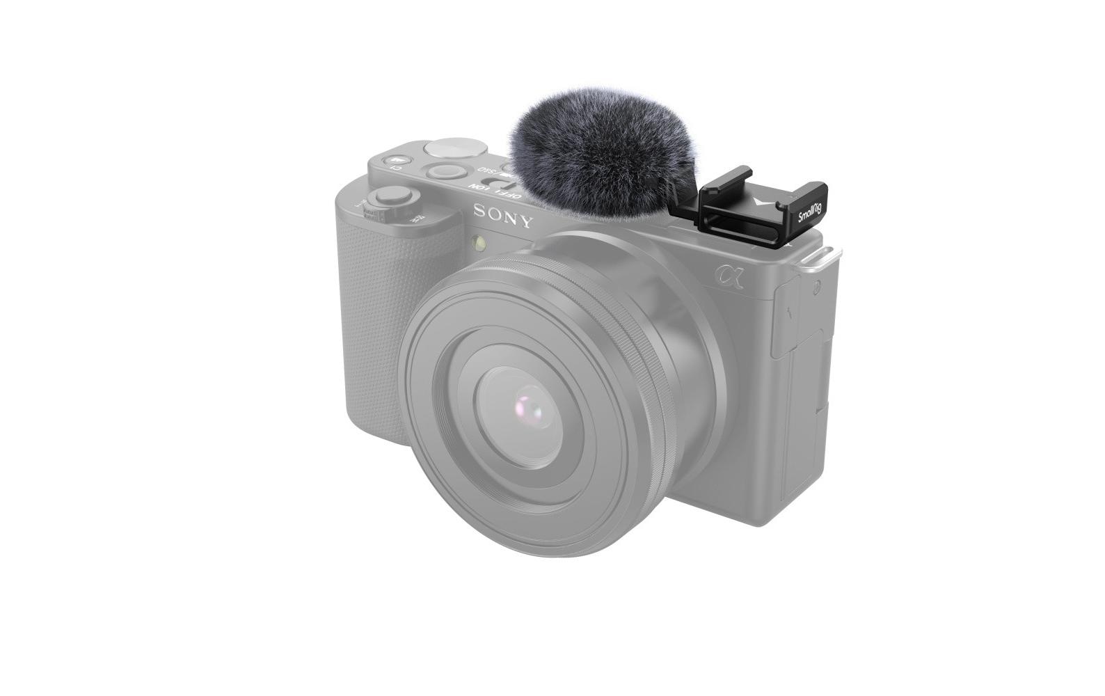 Smallrig Adapter Cold Shoe mit Windschutz für Sony ZV