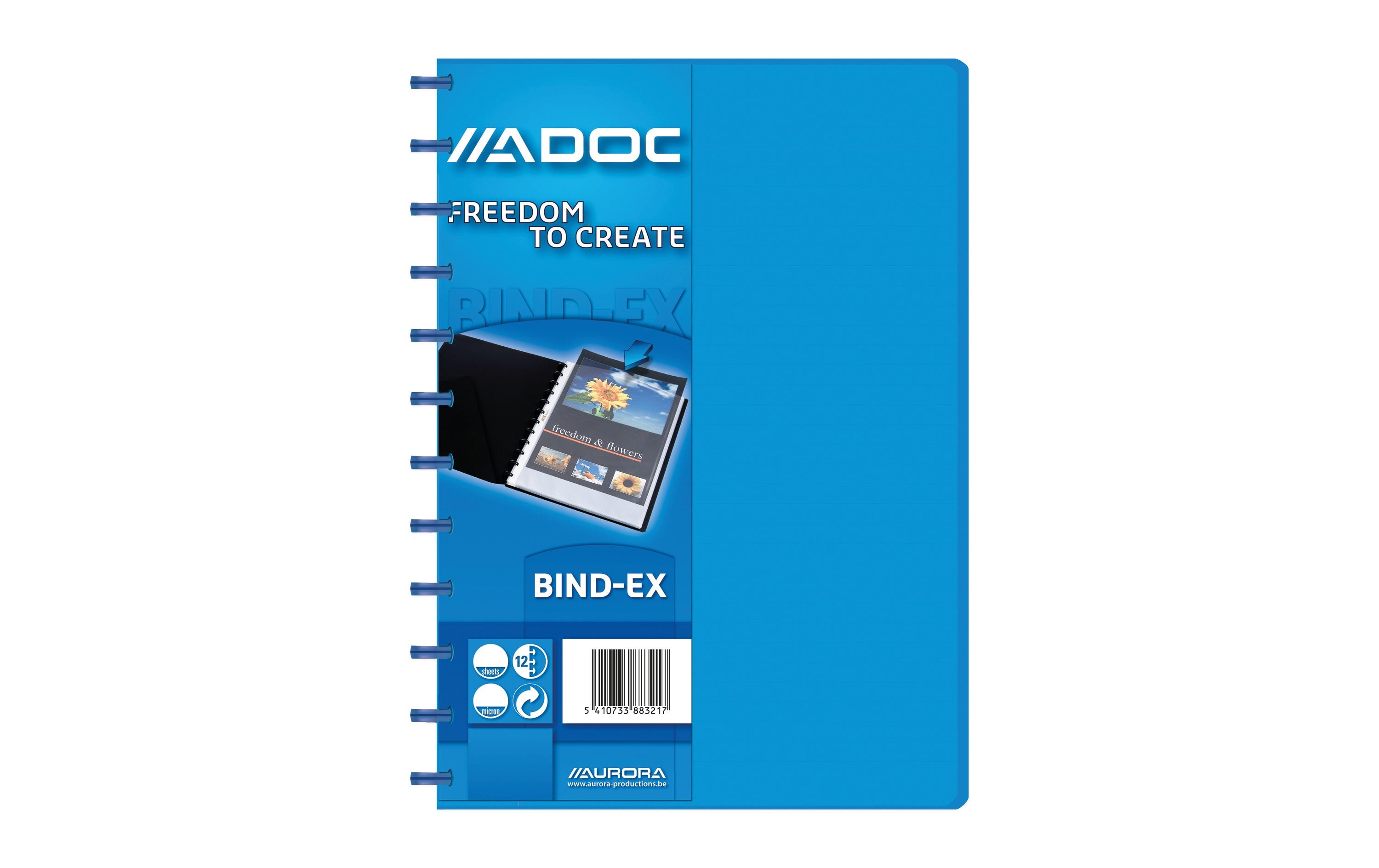 Adoc Sichtbuch Colorlines A4, 30 Taschen, Blau Adoc Sichtbuch Colorlines A4, 30 Taschen, Blau