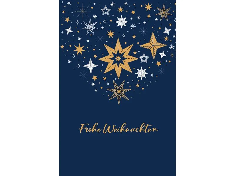ABC Weihnachtskarten-Set A6, 6 Stück