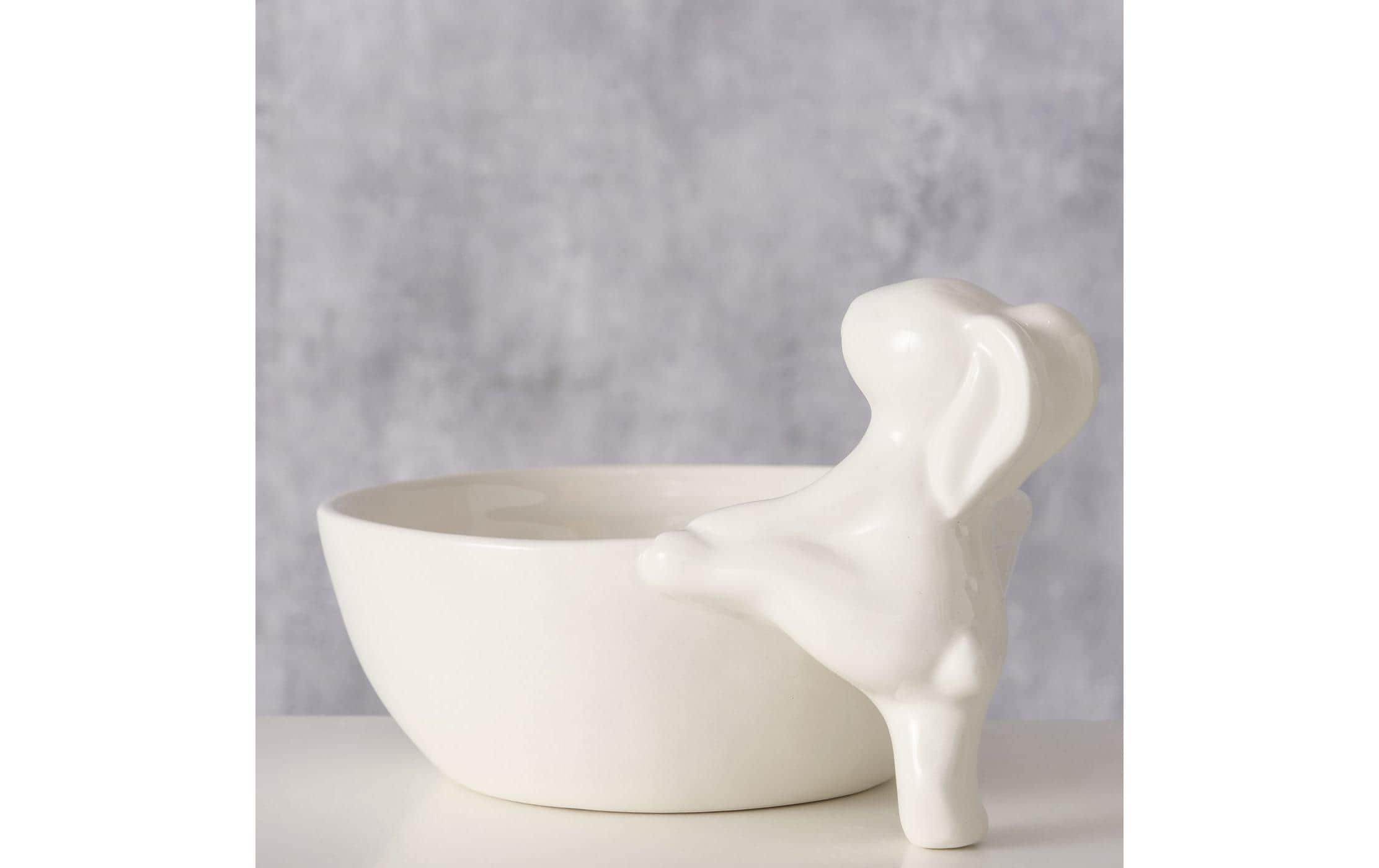 Boltze Schale Fanny 17.5 x 13.4 x 9.5 cm, Weiss