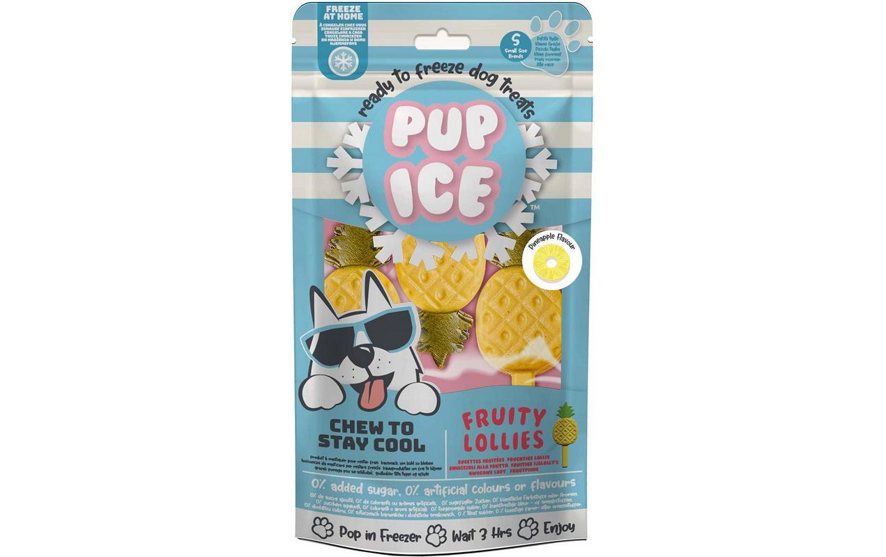 PUP ICE Leckerli Fruity Lollies Ananas, 3 Stück, 90g