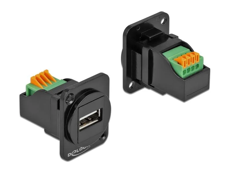 Delock D-Typ Modul USB 2.0 Typ-A Buchse zu Terminalblock Delock D-Typ Modul USB 2.0 Typ-A Buchse zu Terminalblock
