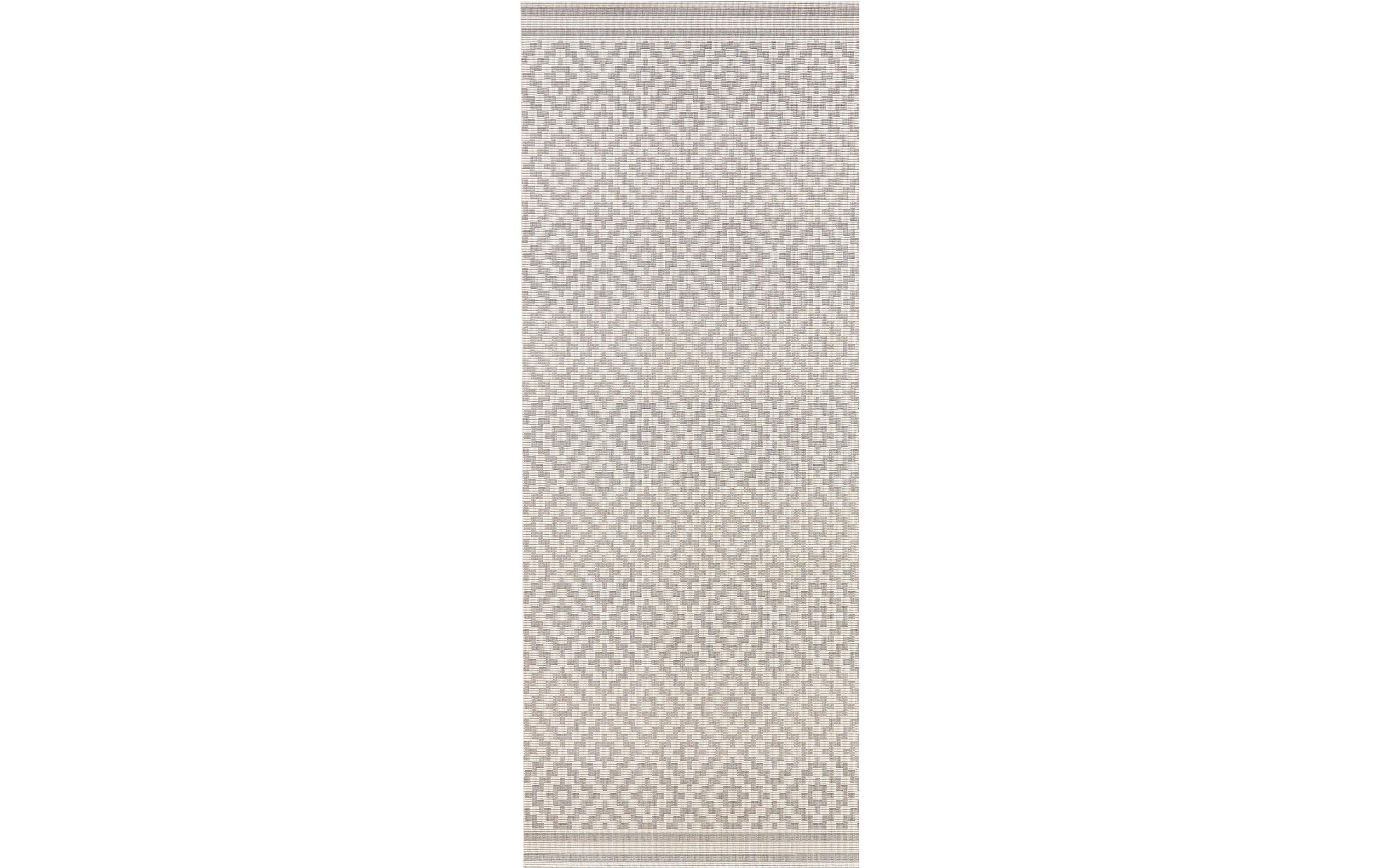 Hanse Home Raute In- & Outdoor Teppich 80 x 200 cm, Grau/Crème