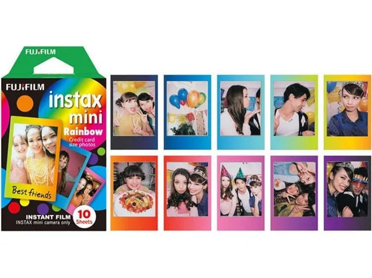 Fujifilm Sofortbildfilm Instax Mini Rainbow 10 Blatt Fujifilm Sofortbildfilm Instax Mini Rainbow 10 Blatt