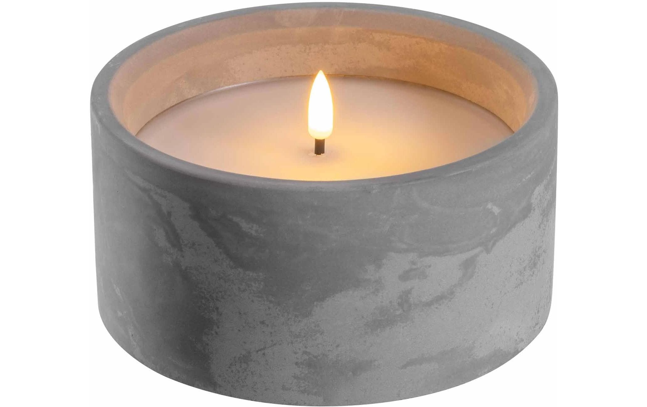 Leonardo Kerze Silenzio LED, 8 cm, Grau