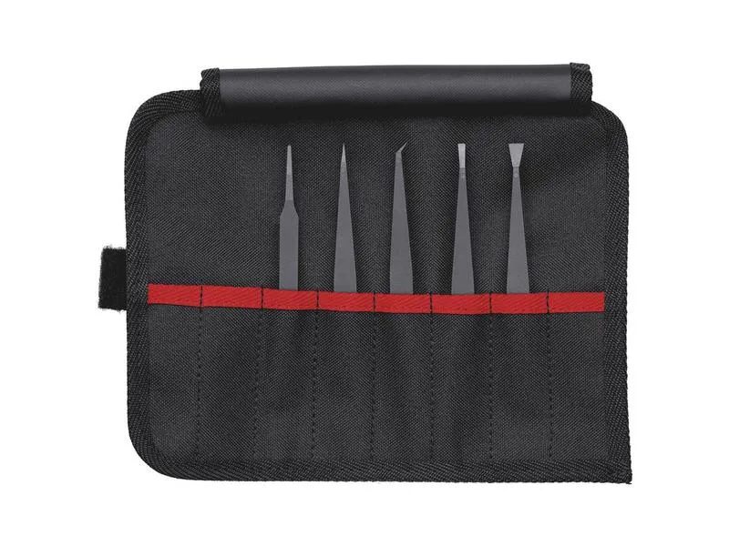Knipex Kunststoffpinzetten-Set ESD 5-teilig Knipex Kunststoffpinzetten-Set ESD 5-teilig
