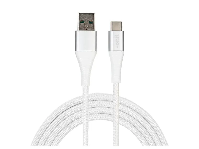 onit USB 2.0-Kabel USB A - USB C 2 m, Weiss