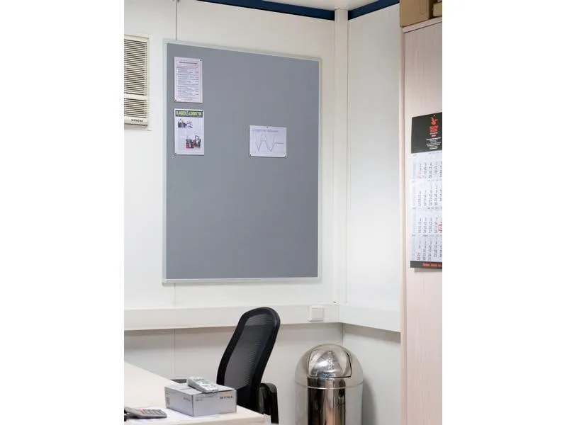 Franken Pinnwand X-tra!Line 90 cm x 120 cm, Grau Franken Pinnwand X-tra!Line 90 cm x 120 cm, Grau