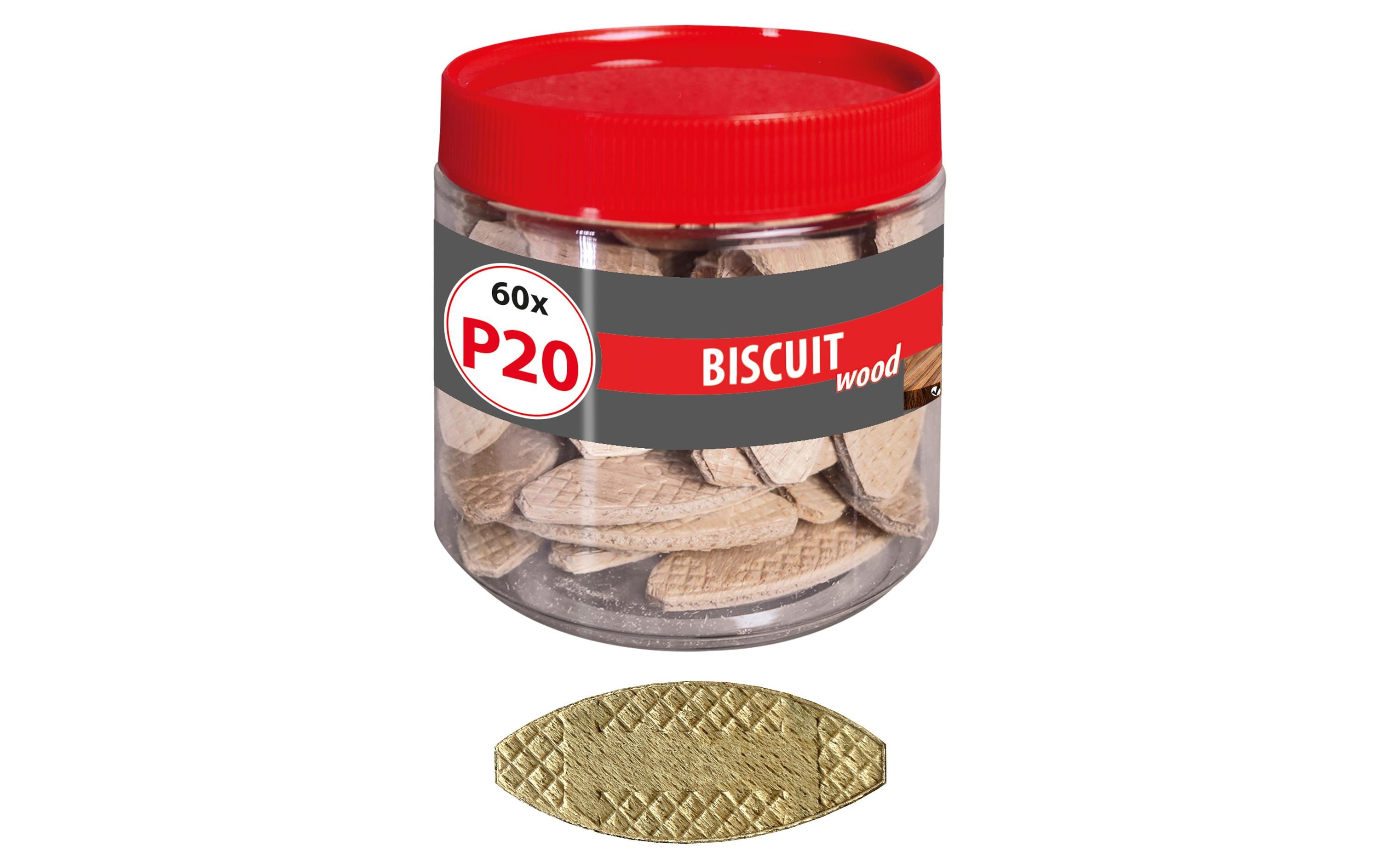 Tox-Dübel Holz Flachdübel Biscuit Wood P20, 60 Stück