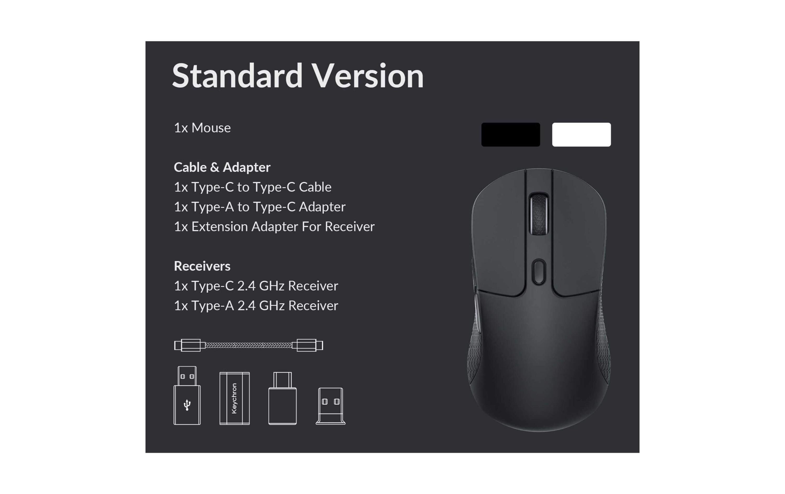 Keychron Gaming-Maus M3 Wireless White