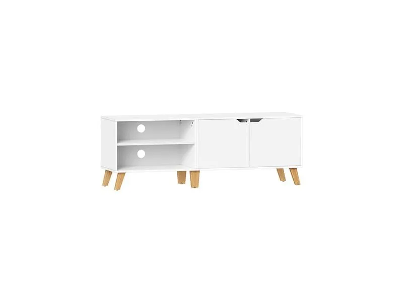 VASAGLE TV-Möbel 140 x 40 x 45 cm, Weiss VASAGLE TV-Möbel 140 x 40 x 45 cm, Weiss