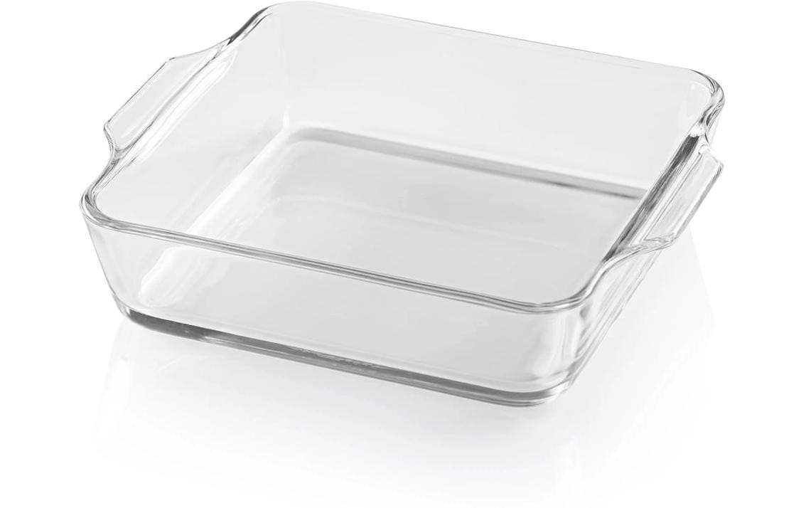 GOURMETmaxx Auflaufform Eckig, Transparent, 800 ml